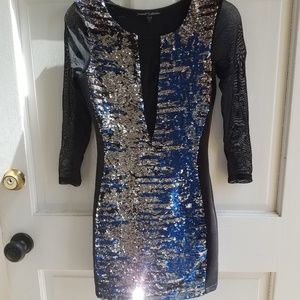 Mermaid Sequin Mini Dress
